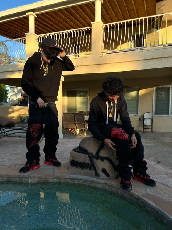 4thawin Red Laugh Now Jeans