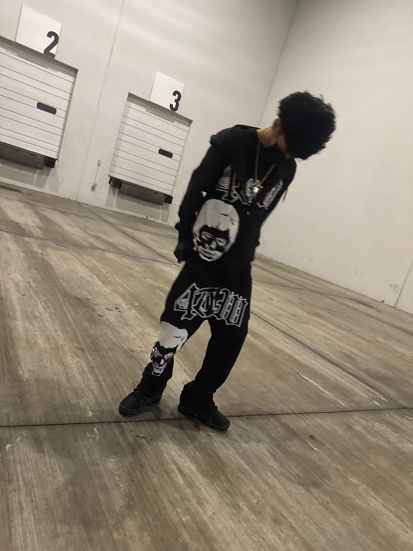 SCARFACE ZIP UP BLACK